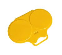 Cuisiseur Œuf Micro Ondes Pocheuse à Œufs Blanc (yellow) | Préparez 2 œufs simultanément, cuisson rapide en 1 minute, poignée ergonomique anti-brûlure, lavage facile au lave-vaisselle