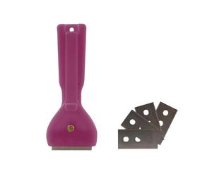 CUISY KB5691 Grattoir Plaque avec 5 Lames, Plastique, Coloris Aléatoire,13.80 x 5.30 x 0.80 cm - Coloris Aléatoire