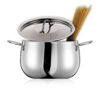 Cuit-pâtes en inox avec couvercle égouttoir 20 cm 4,5 L Inoxriv