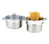 Cuit Pâtes Essentielb Vapeur Inox Diam 24 Cm Avec Panier