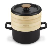 Cuit Vapeur 20 Cm Nori Avec 2 Passoires En Bambou