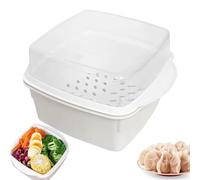 Cuit-vapeur micro-ondes Sans BPA Grade Alimentaire Appareil De Cuisson | Cuit-Vapeur Poisson Couvercle Ventilé Lave-Vaisselle Empilable Pour Cuisson Vapeur Légumes Poisson Et Cons