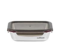 Cuitisan - Boite alimentaire rectangulaire en inox compatible au micro-ondes - 1100ml