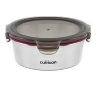 Cuitisan - Boite alimentaire ronde en inox compatible au micro-ondes - 640ml Gris
