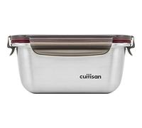Cuitisan - Boite alimentaire rectangulaire en inox compatible au micro-ondes - 500ml
