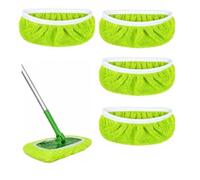 cuiv Recharge Serpillière Plate Microfibre 4 Pièces 30 g | Lavable en machine, réutilisable, pour sols lisses, absorbe poils et poussière