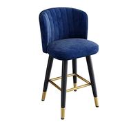 CUIYMXSC Lot de 3 tabourets de bar pivotants à 360° - Chaise de comptoir moderne avec dossier et repose-pieds en fer - Parfait pour la cuisine à la maison - 5 couleurs disponibles