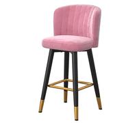 CUIYMXSC Tabouret de bar pivotant à 360° - Chaise de cuisine en fer avec repose-pieds, 5 couleurs, design moderne pour salle à manger et bureau