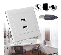CULER 1pc Double USB Prise Murale Chargeur AC/DC Adaptateur Secteur Branchez Panneau Plaque de Sortie 220 V à 5 V Safe Prises électriques