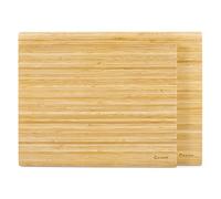 Culinare Naturals | C70027 | Ensemble de 2 Planches à Découper en Bambou Naturel | 33cm x 24cm / 26cm x 22cm