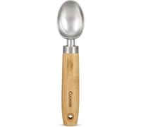 Culinare Naturals Cuillère à Glace, Bambou durable et acier inoxydable, 20 cm x 4,5 cm