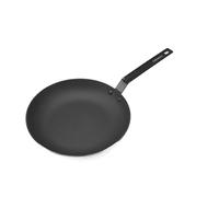 Culinatura - Poêle Fonte Légère Émaillée 32 cm - Noir | Anti-Adhésive, Pré-Culottée, Tous Feux Induction Four, Queue Feuillard, Usage Professionnel, sans PFOA/PFAS/PTFE, Non Toxique