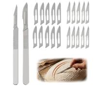 Culinavog 2 pièces pour le couteau boulanger et le couteau à pain, équipé de 20 lames, Couteau à baguette, Slashing Outil pour DIY Graver des Motifs Pain
