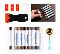 Culinavog Kit Réparation Parquet 12 Couleurs, Pate a Bois, Mastic Bois | Pate a Bois Rebouchage avec Spatule et Ruban, Pâte à Bois Idéale pour Stratifié, Carrelage et Meubles, Séchage Rapide