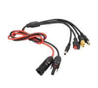Culnflun 1 Paquet de câble Adaptateur Solaire XT60 vers connecteur 1 m, Fil d'extension PV 12 AWG pour Panneau Solaire vers Centrale électrique EcoFlow, étanche IP68