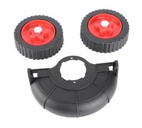 Culnflun 2 pièces Roue de Support de Tondeuse à Gazon Roue auxiliaire Universelle de -Bordure 5 Pouces, Fixation de Roues réglables pour -Herbe désherbant, Outil de Jardin permetta