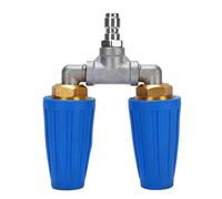 Culnflun Buse Turbo Double pour Nettoyeur Haute Pression, Connexion Rapide 1/4", 4000 PSI, Buse Turbo Double rotative pour laveuse électrique (Bleue)