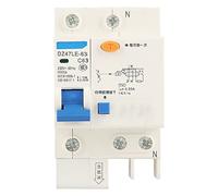 Culnflun Disjoncteur de courant DZ47LE-63 30 mA 63 A 230 V 1P+N, RCCB compact avec protection contre les courts-circuits de surcharge et de fuite pour la maison et l'ingénierie