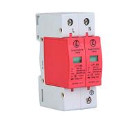 Culnflun Dispositif de Protection Basse Tension 2P, parafoudre à Montage sur Rail DIN 385 V, 40KA 65KA 80KA Protecteur télé-Tonnerre en Option avec Composants en cuivre Violet (2P65KA)