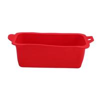 Culnflun Doublure de gobelet à Graisse en Silicone, collecteur de Graisse réutilisable pour Plaque de Cuisson, Plateau à Graisse, casseroles d'égouttage, Accessoires à Dessus Plat, (Rouge)