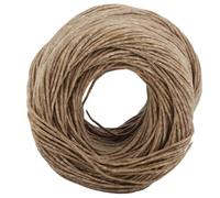 Culnflun Fibre Wick Nature Cire d'abeille Bougie Mèche 200 Pieds Bougie Parfumée Chanvre Bio Combustion Lente Lumière Sombre (Dark)