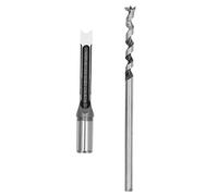 Culnflun Foret à trou carré 12,7 mm, ciseau à mortaise, foret à mortaise réglable en acier allié pour machine à tenon carré, outil électrique pour le travail du bois à tige ronde (12,7 mm)