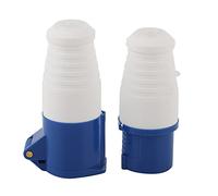 Culnflun Lot de 2 prises d'alimentation industrielles 3 broches, monophasées, antidéflagrantes, étanches, 16 A, 3 trous, 220-250 V