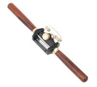 Culnflun Rabot spokeshave réglable à base plate, lame 42 mm en 440C, corps en alliage d’aluminium avec vis en laiton et poignée en palissandre pour travail du bois