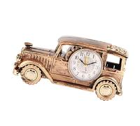 Culnflun Réveil en forme de voiture, réveil de voiture classique vintage, mini horloge décorative de bureau rétro, support de rangement de voiture vintage classique multifonction,