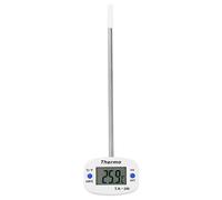 Culnflun Thermomètre alimentaire numérique avec écran LCD | Thermomètre de cuisson précis pour barbecue, steak, viande, bonbons, avec Celsius Fahrenheit commutable