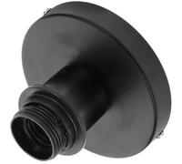 Culot E27 Noir en Métal, Douille Ampoule pour Plafonnier DIY | Douille Métallique Épaisse, Montage Simple Vis Fournies, Pièces Détachées pour Fabrication de Lampes
