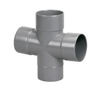 Culotte double parallèle PVC mâle-femelle 90° D100 WAVIN 3025813