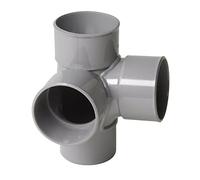 culotte double pvc - mâle / femelle - 87 degrés30 - equerre - diamètre 100 mm - nicoll at18