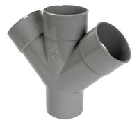 Culotte et embranchement NICOLL double parallèle à 45° - femelle-femelle - RH144