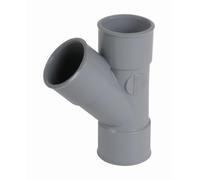 Culotte et embranchement NICOLL simple femelle-femelle à 45° - PVC gris - Ø 32 mm - BF144