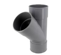 Culotte et embranchement NICOLL simple femelle-femelle à 45° - PVC gris - Ø 40 mm - BH144