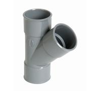 Culotte et embranchement NICOLL simple femelle-femelle à 45° - PVC gris - Ø 40 mm - BH144
