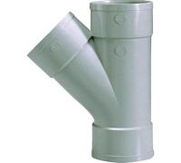 Culotte PVC gris 45 degrés - Diamètre 32 mm - Triple emboîture - Girpi | Culotte PVC gris 45 degrés - Diamètre 32 mm - Triple emboîture - Girpi