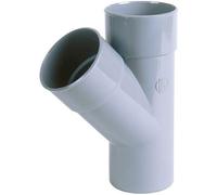 Culotte et embranchement NICOLL simple mâle-femelle à 45° - PVC gris - Ø 40 mm - BH14