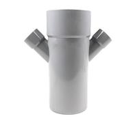 Culotte PVC réduite double parallèle - FIRSTPLAST - Ø10 - PVC - Femelle/Mâle - Évacuation eaux sanitaires