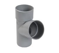 Culotte PVC simple mâle-femelle D 100 mm gris NICOLL BT16GT