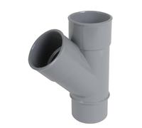 culotte simple pvc - mâle / femelle - 45 degrés - diamètre 50 mm - nicoll bj14