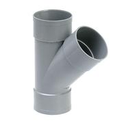 Culotte - Y - PVC 45° - femelle-femelle - D40 mm - gris