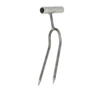 Cultivateur à Main en Fer Robuste, Conception à 2 Dents pour Un ameublissement Facile du et Un désherbage, Outil de Jardin, râteaux à Racines de 270mm