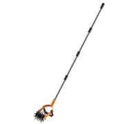 Cultivateur manuel pour jardin et aérateur de gazon - Acier inoxydable, largeur de travail de 180 cm - Ameublisseur de sol - Orange