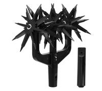 Cultivateur Rotatif de Sol Noir en Abs pour Jardin et Champs | Outil de Labour Manuel, Griffe à Usage Agricole, Structure Ergonomique, Applications Polyvalentes