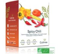 Kit Prêt à Pousser Piments BIO* - Coffret Graines à Planter (Habanero Orange, Cayenne, Barak, Hungarian, Piment Bonbon)