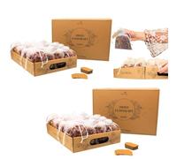 CULTIVEA® Lot de 2 Plateaux de 36 sachets de Fleurs séchées Naturelles - Roses - pour Mariage, Anniversaire, fête - Décoration Mariage - Confettis - Bougies et Résines - Pétales de Roses séchées (36)