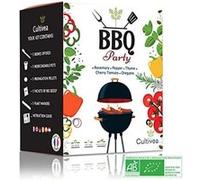 CULTIVEA® Mini Kit Prêt à Pousser BBQ Party - Graines 100% écologiques et biologiques - Jardinez et dégustez - Idée cadeau (Romarin, Thym, Origan, Tomate cerise, Poivron) - Made In France G