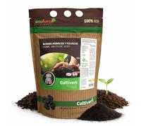 CULTIVERS Engrais acide humique et fulvique 1 Kg. Engrais super concentré. Produit Leonardite 100% soluble. avec Enregistrement Écologique Force Humic HD